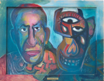 Picasso mit Stiermaske